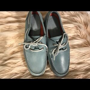 Rockport boat shoes, slate blue, size 7